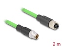 Pikenduskaabel M12-RJ45 8 kontakti X-coded 2.0m PUR (TPU)