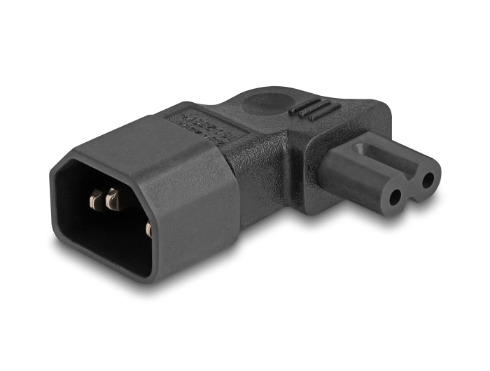 [80473] Delock Power Adapter IEC 60320 - C14 to C7, male / female, 2.5 A, 90° angled