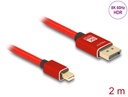 Mini DisplayPort - DisplayPort kaabel 2.0m, punane, 8K@60Hz