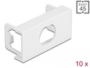 Katteplaat Easy 45 1-le moodulile, M15 väljalõikega 15.2mm, 45 x 22.5mm (pakk/ 10tk)