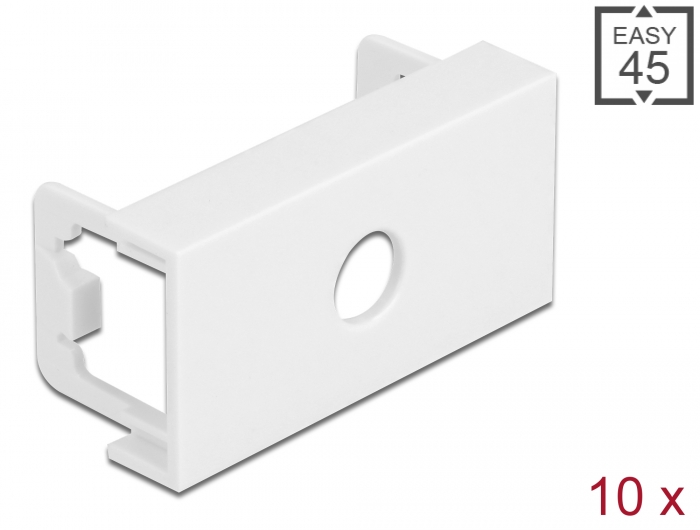 Katteplaat Easy 45 1-le moodulile, M8 väljalõikega 8.2mm, 45 x 22.5mm (pakk/ 10tk)
