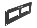 Paneel Easy 45 2 x 90.5mm x 45.2mm 2U 10 tolli must tühi