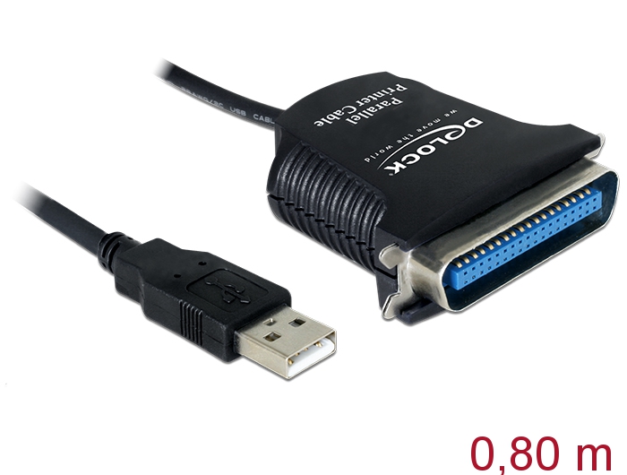 [82001] Delock USB 1.1 to Printer Adapter Cable 0.8 m