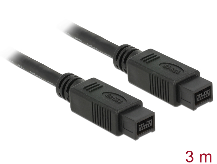 FireWire kaabel 3.0m (800Mbps 9pin)
