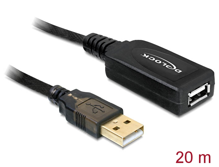 [82690] Delock Cable USB 2.0 Extension, active 20 m