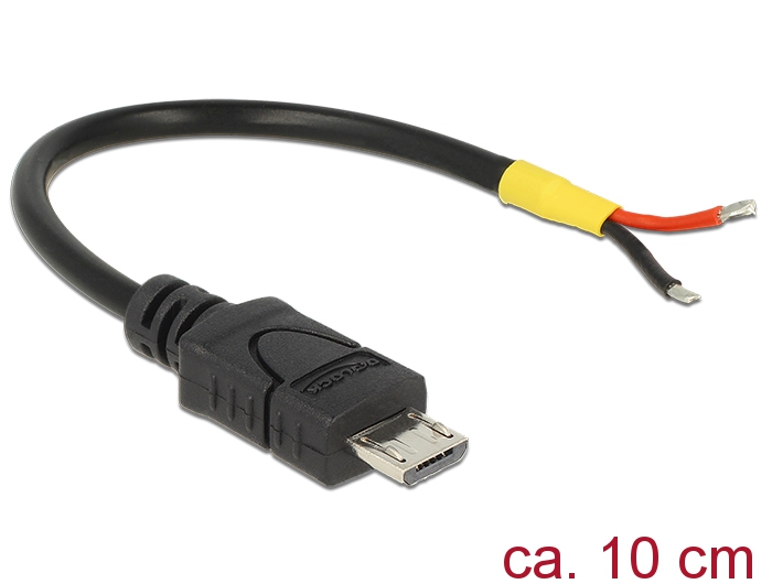 USB kaabel, Micro-B, Lahtiste otstega, 0.1m