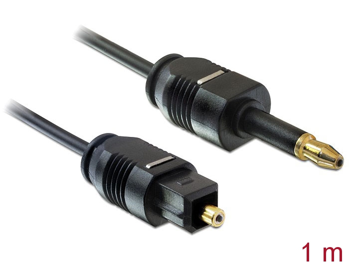 Delock Cable Toslink Standard male > Toslink mini 3.5 mm male 1 m