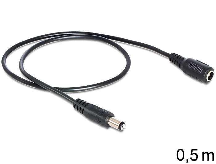 Delock Cable DC Extension 5.5 x 2.1 mm male > female
