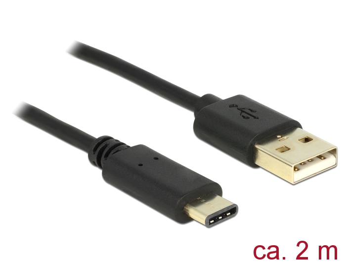 USB-C kaabel C - A 2.0m, must
