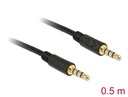 3.5mm kaabel 0.5m, 4pin, must