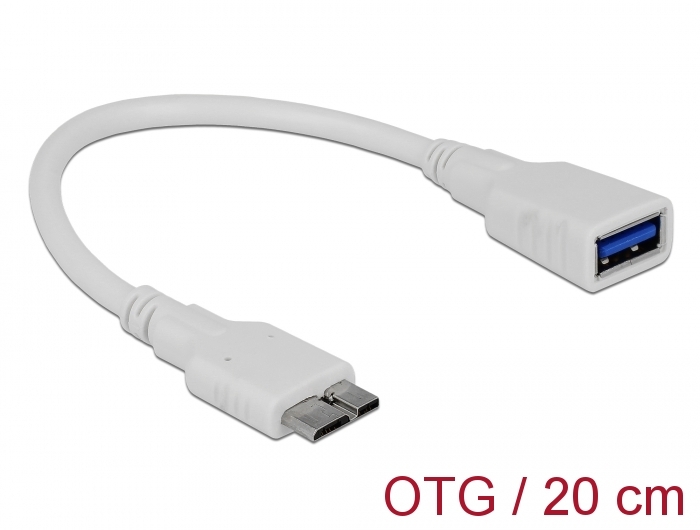 Üleminek USB 3.0 Micro B (M) - USB 3.0 A (F) 0.20m OTG