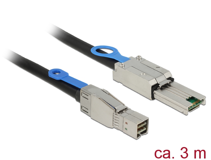 Mini SAS kaabel 3.0m (HD SFF-8644 - SFF-8088), must