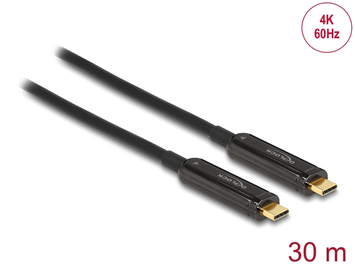 USB-C video kaabel 30.0m, Active Optical 4K 60Hz