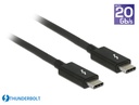 Thunderbolt™ 3 (20 Gb/s) USB-C™ cable male > male passive 1.5 m 5 A black