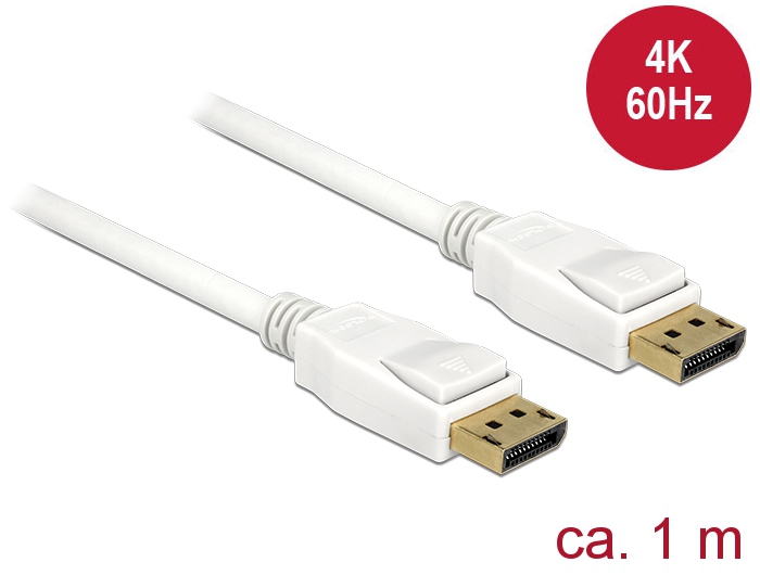 Cable Displayport 1.2 male > Displayport male 4K 1 m