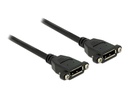 Displayport pikenduskaabel paneelile Displayport (F) - Displayport (F), 4K 60Hz, 0.25m, must