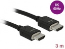 HDMI kaabel 3.0m, High Speed, 8K@60Hz, 5K@120Hz, 4K@240Hz, eARC, Dynamic HDR, Dolby Vision