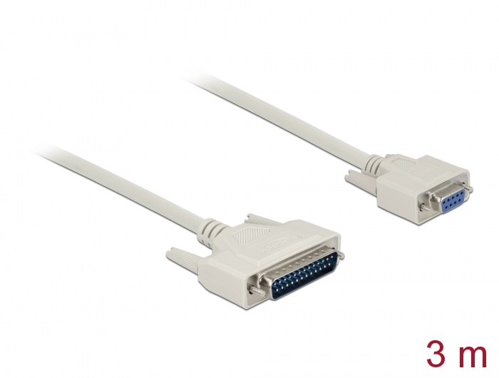 Serial kaabel DB25M - DB9F 3.0m