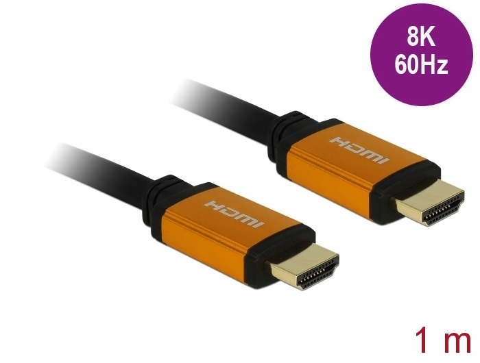 HDMI kaabel 1.0m, Ultra High Speed, 8K@60Hz, 5K@120Hz, 4K@240Hz, eARC, Dynamic HDR, Dolby Vision