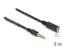 3.5mm pikenduskaabel 3.0m, 5pin, must