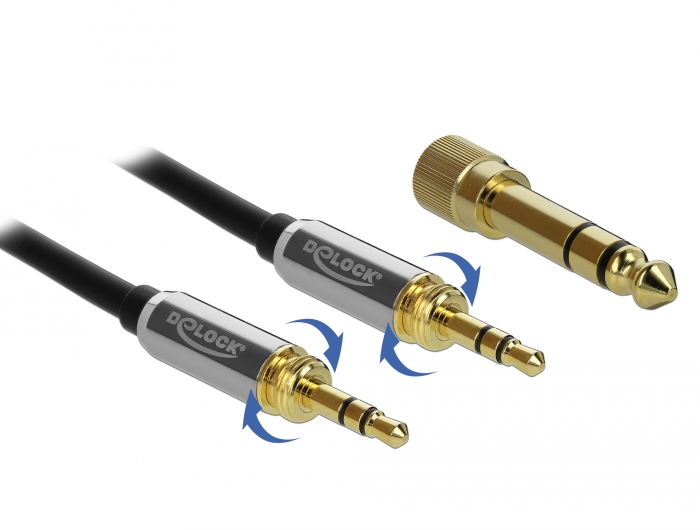 [85787] 3.5mm kaabel 3.0m, 3pin, lisaks kaasas 6.35mm üleminek