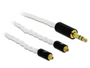 Üleminek 3.5mm 3pin (M)  - 2 x MMCX (F) 1.2m