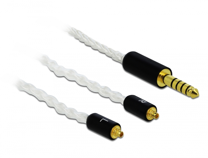 Üleminek 4.4mm 5pin (F)  - 2 x MMCX (M) 1.2m