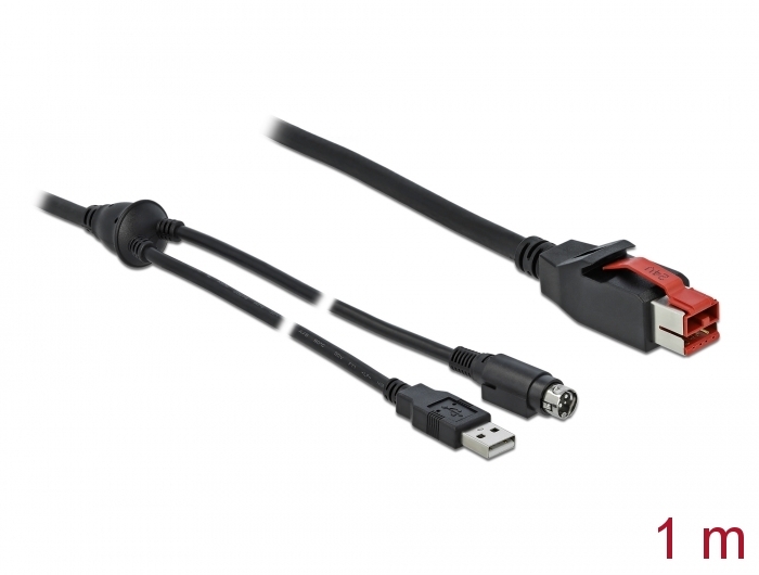 PoweredUSB kaabel (M) 24V - USB-B (M) + Mini-DIN 3 pin (M) POS printeritele ja terminalidele