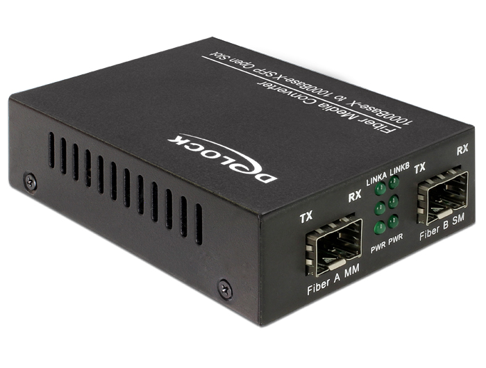 [86203] Delock Media Converter 1000Base-X SFP to SFP