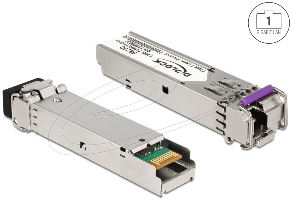 [86230] Delock SFP Module 1000Base-BX SM TX 1490 / RX 1310 nm DDM