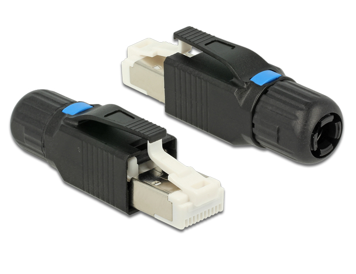 Modularpistik RJ45 Cat6a ühekiulisele/mitmekiulisele, 24-26 AWG 22-23 AWG, tööriistavaba