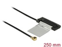 Delock WLAN Antenna MHF /UF.LP-068 Compatible Plug 802.11 ac/a/h/b/g/n CCD 1.5 - 2.0 dBi 250 mm internal