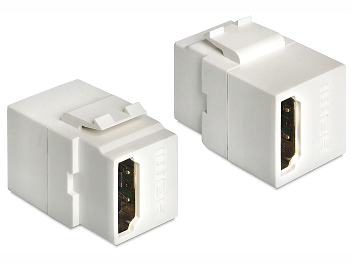 Keystone moodul: HDMI F / F 2160p, valge