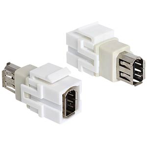 Keystone moodul: FireWire 6 pin F / F