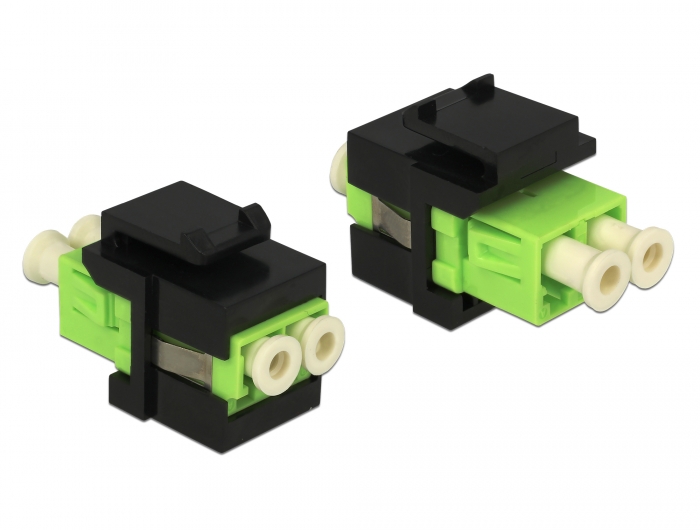 Delock Keystone Module LC Duplex female > LC Duplex female multi-mode OM5