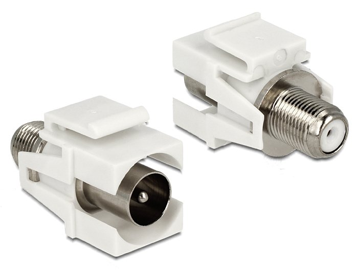 [86335] Keystone Module IEC male > F female, white