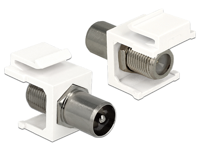 [86362] Keystone Module IEC male > F female, white