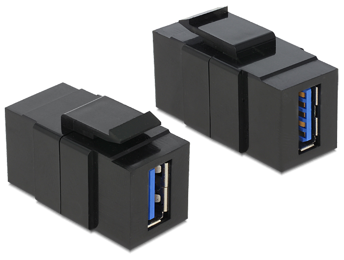 Keystone moodul: USB 3.0 A F / F, must