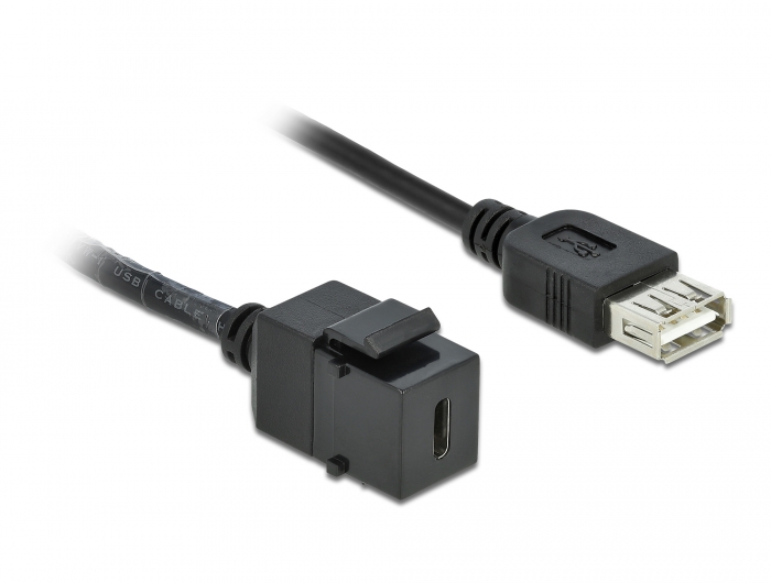 Keystone moodul: USB 2.0 C - USB 2.0A F / F, must