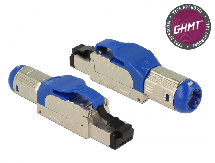 [86487] Modularpistik RJ45 Cat8 ühekiulisele/mitmekiulisele, 23-26 AWG, tööriistavaba, metallist