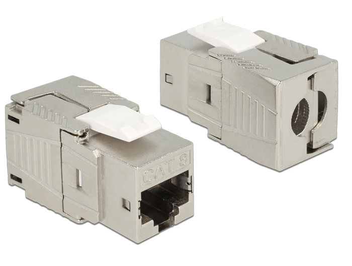 Modularpesa RJ45 Cat8 varjestatud, tööriistavaba