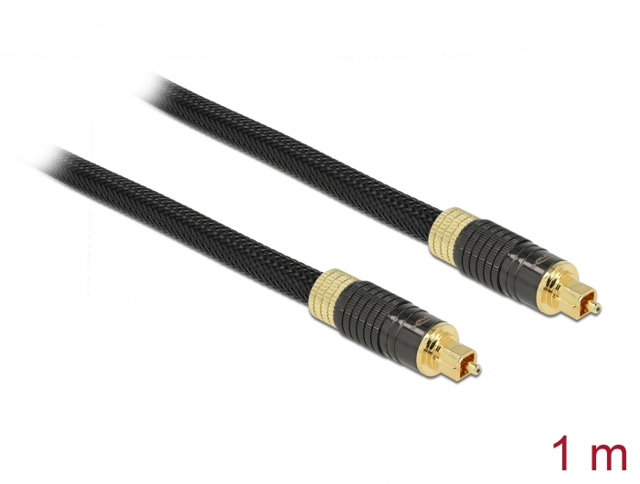 [86592] TosLink/ SPDIF kaabel 1.0m, kullatud, varjestatud