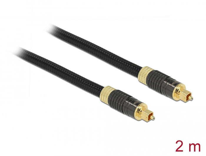 [86593] TosLink/ SPDIF kaabel 2.0m, kullatud, varjestatud