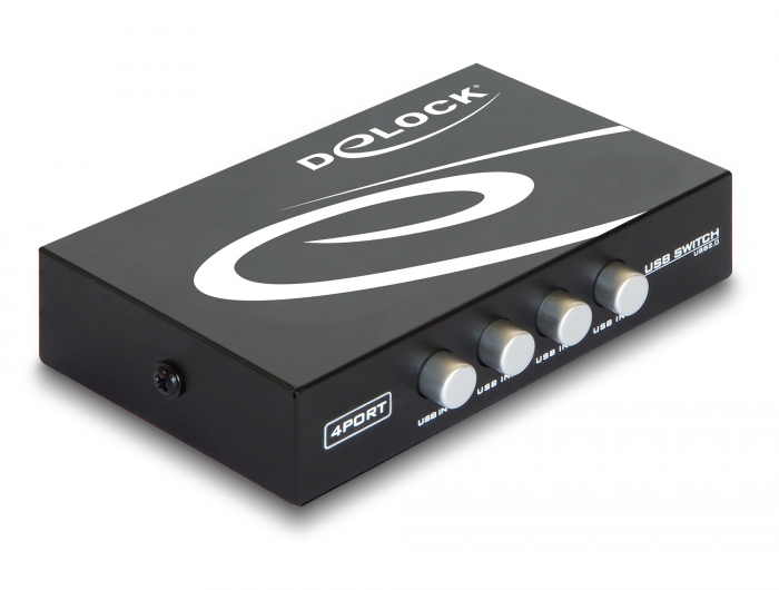 USB 2.0 switch 4-le arvutile (1USB seade - 4 kasutajat) manuaalne