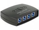 USB 3.0 switch 4-le arvutile (1USB seade - 4 kasutajat)