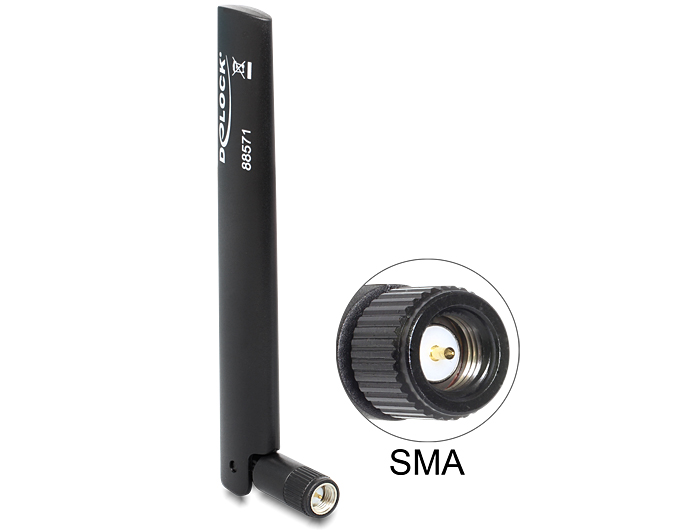 Ringantenn: -0.8 - 3.0 dBi LTE, Bluetooth, b/g/n 2.4GHz, sisetingimustele, sma