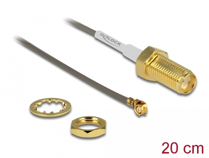 [88816] Üleminek antennile SMA - MHF I, 1.37, 20cm, 10mm keermega