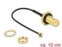 Üleminek antennile SMA - MHF I, 1.13, 10cm, 10mm keermega