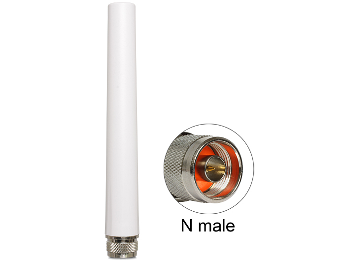 Ringantenn: 2.5 dBi LTE, GSM, UMTS, bluetooth, b/g/n 2.4GHz sise -ja välitingimustele, N