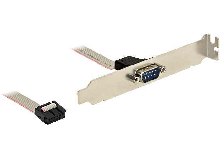 Slot Bracket - 1 x Serial DB9, 0.27m